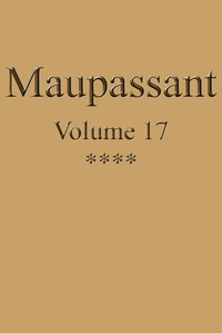 Cover of Œuvres complètes de Guy de Maupassant - volume 17