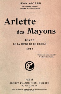 Cover of Arlette des Mayons: Roman de la terre et de l'école