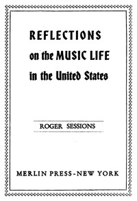 Cover of Reflections on the Music Life in the United States