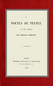 Cover of Les poètes du peuple au XIXe siècle