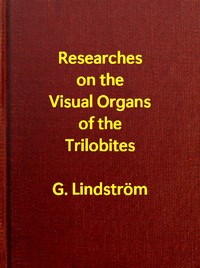 Cover of Researches on the Visual Organs of the Trilobites