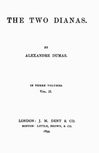 Cover of The Two Dianas, Volume 2 (of 3)