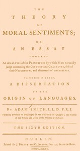 Cover of The Theory of Moral Sentiments