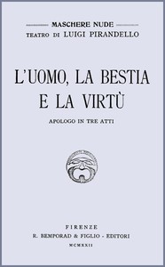 Cover of L'uomo, la bestia e la virtù