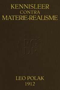 Cover of Kennisleer contra Materie-Realisme: Bijdrage tot "Kritiek" en Kantbegrip