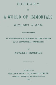Cover of History of a World of Immortals without a God