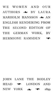 We Women and Our Authors