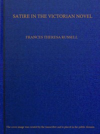 Cover of Satire in the Victorian novel