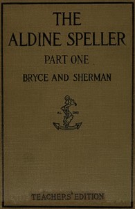 Cover of The Aldine speller, part one