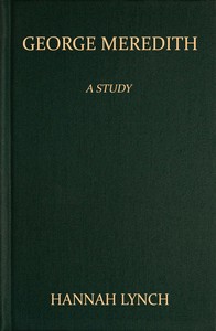 Cover of George Meredith: A Study