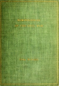 Cover of Reminiscences of the Civil War