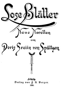 Cover of Lose Blätter: Neue Novellen