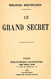 Cover of Le grand secret