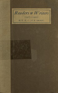 Cover of Readers and Writers (1917-1921)
