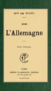 Cover of De l'Allemagne; t. 2