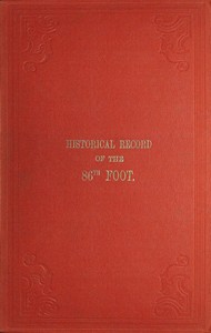 Cover of Historical record of the Eighty-Sixth, or the Royal County Down Regiment of Foot