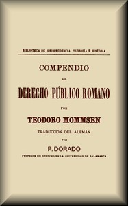 Cover of Compendio del derecho público romano