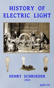 Cover of History of electric light