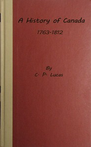 Cover of A history of Canada, 1763-1812