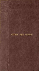 Cover of Right and wrong in Massachusetts