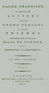 Cover of Young Grandison, volume 1 (of 2)