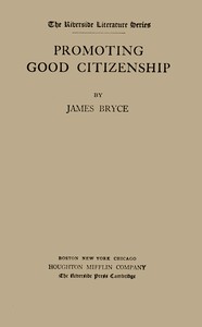Cover of Promoting good citizenship