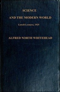 Cover of Science and the modern world