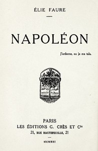 Cover of Napoléon