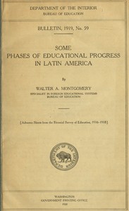 Cover of Some phases of educational progress in Latin America