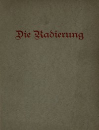Cover of Die Radierung: Ein Leitfaden und Ratgeber