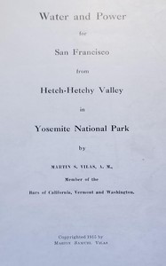 Cover of Water and power for San Francisco from Hetch-Hetchy Valley in Yosemite National Park