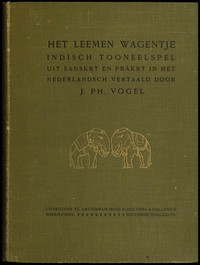 Cover of Het leemen wagentje: Indisch tooneelspel uit Sanskṛt en Prākṛt in het Nederlandsch vertaald