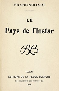 Cover of Le Pays de l'Instar