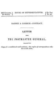 Cover of Ramsey & Carmick, contract.