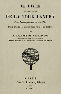 Cover of Le livre du chevalier de La Tour Landry pour l'enseignement de ses filles