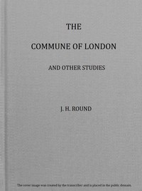 Cover of The Commune of London, and other studies