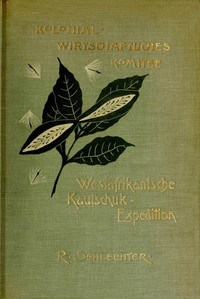 Cover of Westafrikanische Kautschuk-Expedition