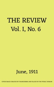 Cover of The Review, Vol. 1, No. 6, June 1911