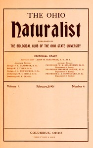 Cover of The Ohio naturalist, Vol. 1, No. 4, February 1901