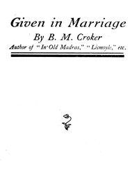 Cover of Given in Marriage