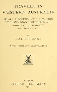 Cover of Travels in Western Australia