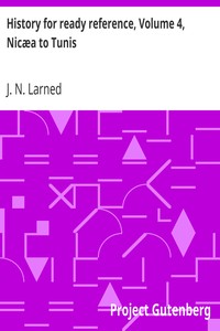 Cover of History for ready reference, Volume 4, Nicæa to Tunis