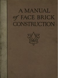 Cover of A manual of face brick construction