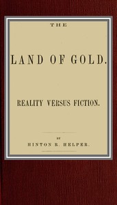 Cover of The land of gold; reality versus fiction