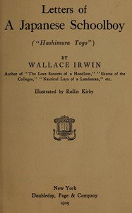 Cover of Letters of a Japanese schoolboy ("Hashimura Togo")