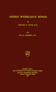 Cover of Negro workaday songs