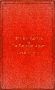 Cover of The regiments of the British Army, chronologically arranged
