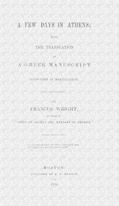 Cover of A few days in Athens