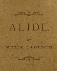 Cover of Alide: an episode of Goethe's life.