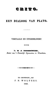Crito: Een dialoog van Plato